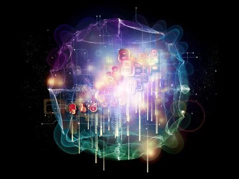 Realms of Cloud Technology Ilustração Stock