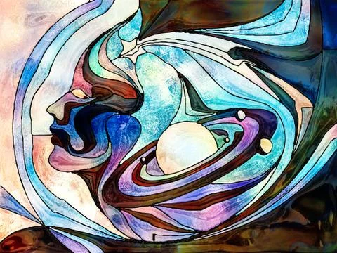 Realms of Color Division Illustrazione stock