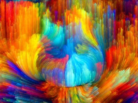 Realms of Color Stock Illustration