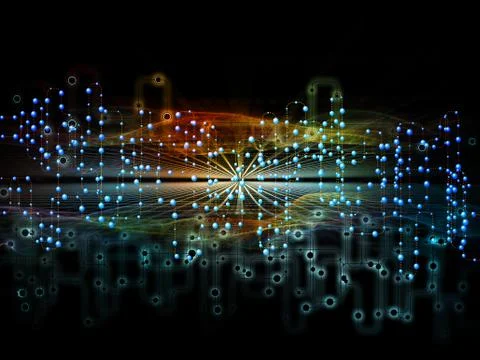 Realms of Data Flow Stock Illustration