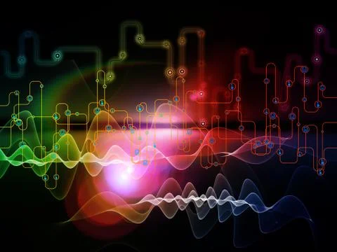 Realms of Data Flow 스톡 일러스트