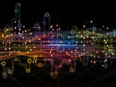 Realms of Data Flow 스톡 일러스트