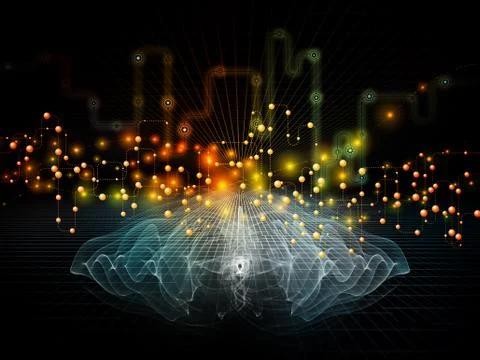 Realms of Data Flow Illustrazione stock