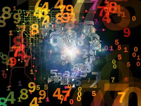 Realms of Data Set 스톡 일러스트