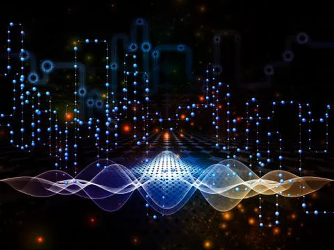 Realms of Data Transfers 스톡 일러스트