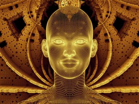 Realms of Digital Identity Stock Illustration