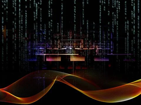 Realms of Digital Network Stockillustratie