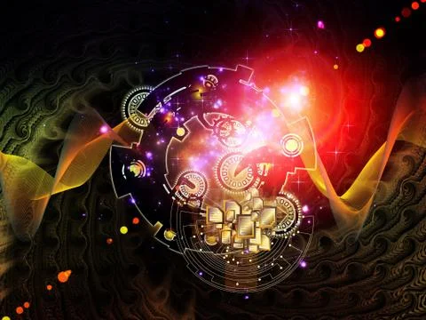 Realms of Digital Processing Stock Illustration