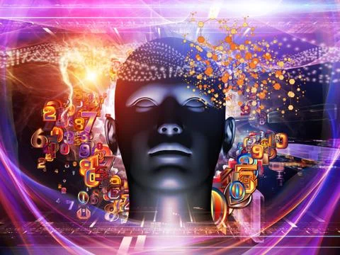 Realms of Digital Science Stock Illustration