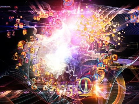 Realms of Digital Science Stock Illustration