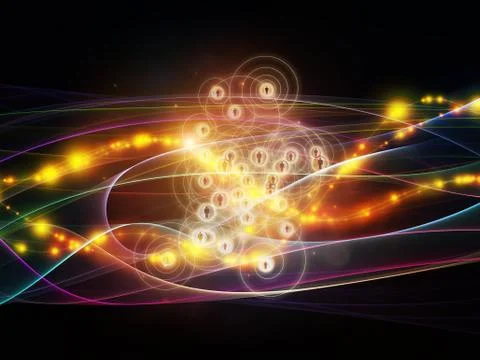 Realms of Dynamic Network 스톡 일러스트