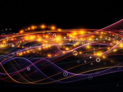 Realms of Dynamic Network 스톡 일러스트