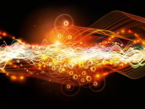 Realms of Dynamic Network Stock Illustration