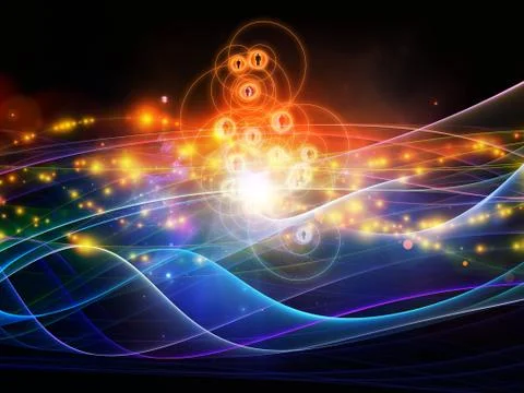 Realms of Dynamic Network Stock Illustration