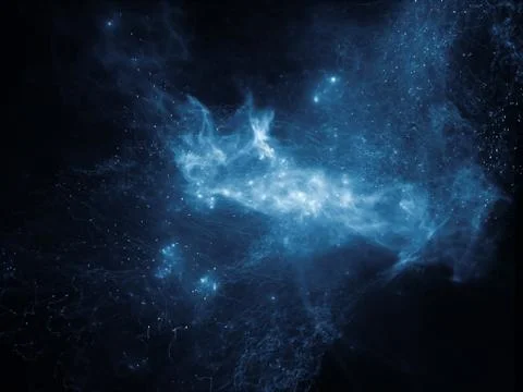 Realms of Fractal Nebulae Stock Illustration