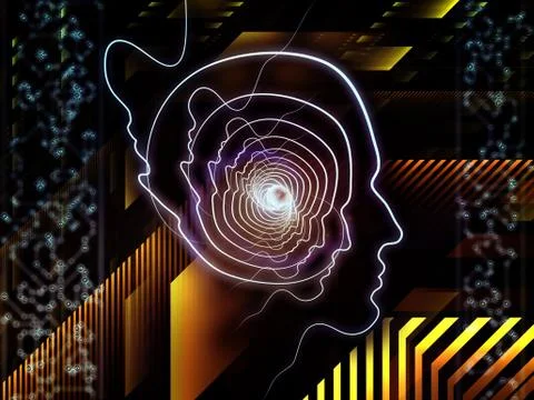 Realms of Human Technology Stock Illustration