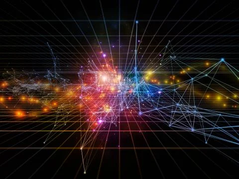 Realms of Information Stream Stock Illustration