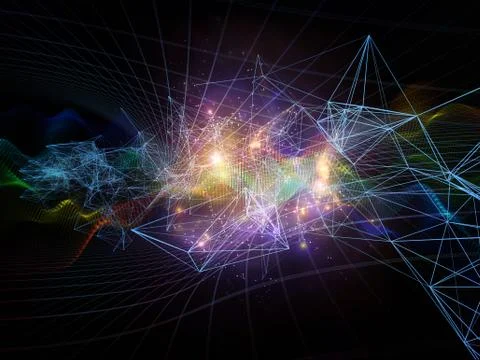 Realms of Information Stream Stock Illustration