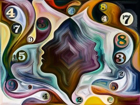 Realms of Inner Colors 스톡 일러스트