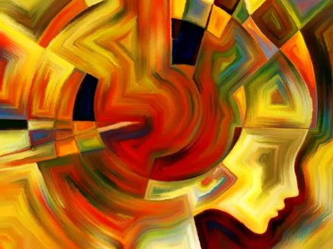 Realms of Inner Geometry Stock Illustration