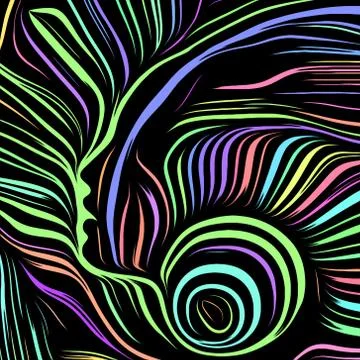 Realms of Inner Lines Stock Illustration
