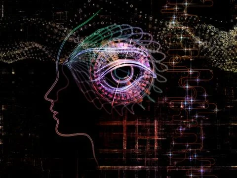 Realms of Machine Consciousness Stock Illustration