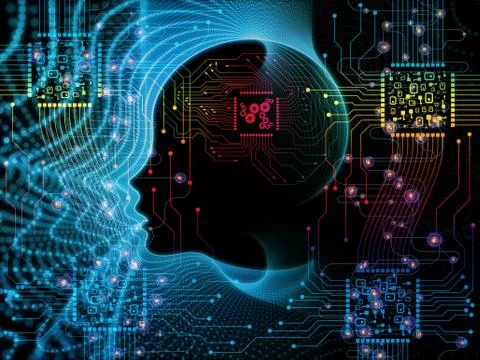 Realms of Machine Consciousness Stock Illustration