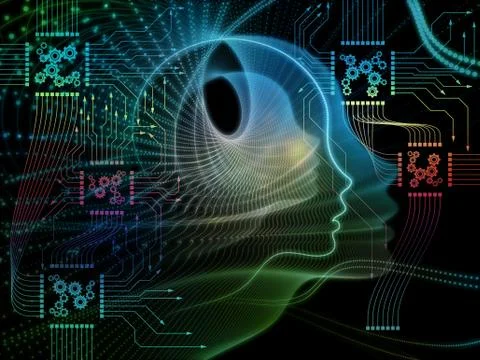 Realms of Machine Consciousness Stock Illustration