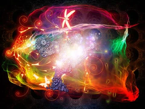 Realms of Math Visualization Stockillustratie