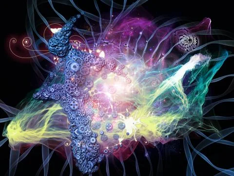 Realms of Math Visualization Illustration