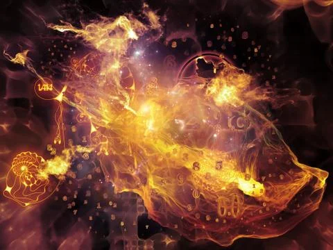 Realms of Math Visualization 스톡 일러스트