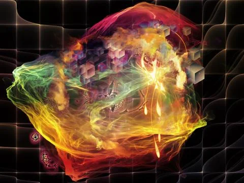 Realms of Math Visualization 스톡 일러스트