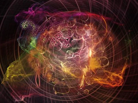 Realms of Math Visualization 스톡 일러스트