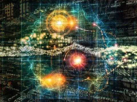 Realms of Mathematics Stock Illustration