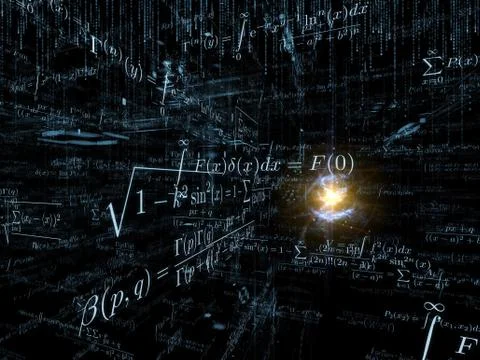 Realms of Mathematics Stock Illustration