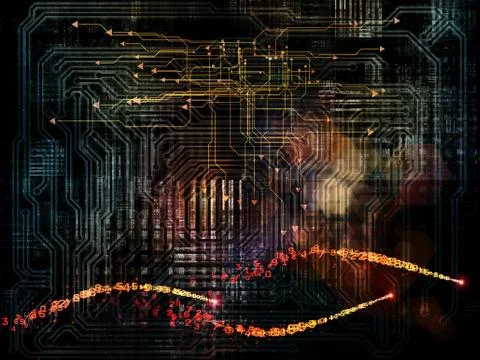 Realms of Network Illustrazione stock