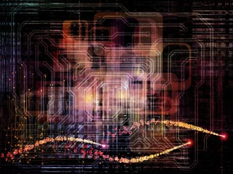 Realms of Network Illustrazione stock