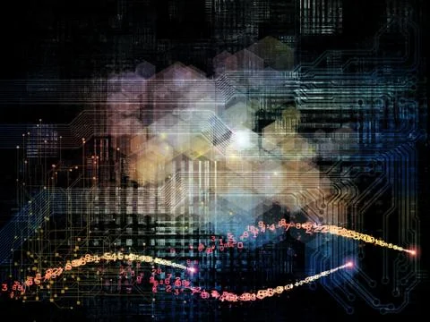 Realms of Network Illustrazione stock