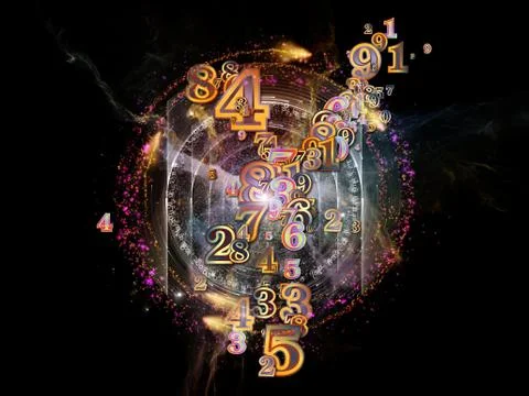 Realms of Numbers 스톡 일러스트