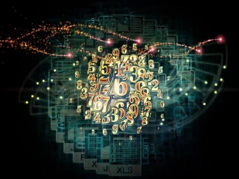 Realms of Numbers Stock Illustration