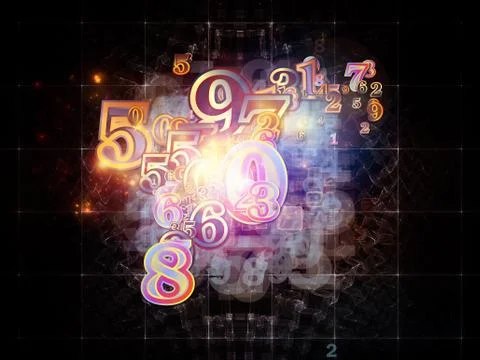 Realms of Numbers Stock Illustration