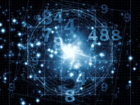 Realms of Numbers 스톡 일러스트