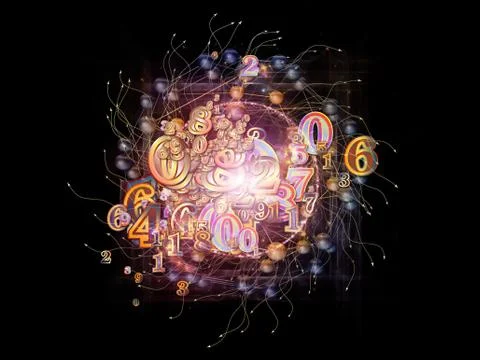 Realms of Numbers Stock Illustration