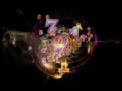 Realms of Numbers Stock Illustration
