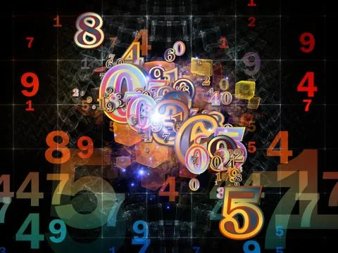 Realms of Numbers Illustrazione stock