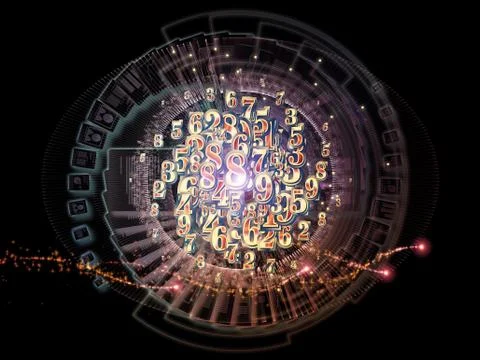 Realms of Numbers Stock Illustration