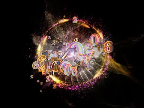 Realms of Numbers Stock Illustration