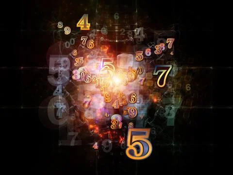 Realms of Numbers Stock Illustration