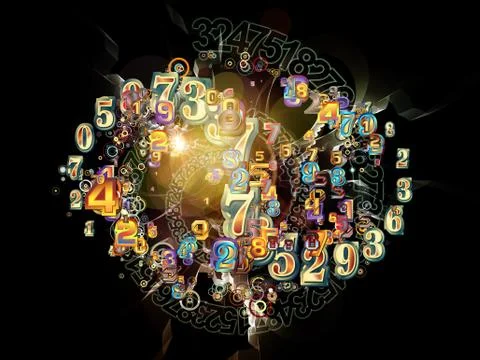 Realms of Numbers Stock Illustration