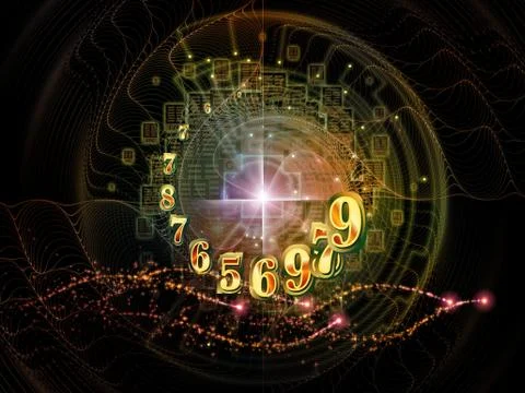 Realms of Numbers Stock Illustration